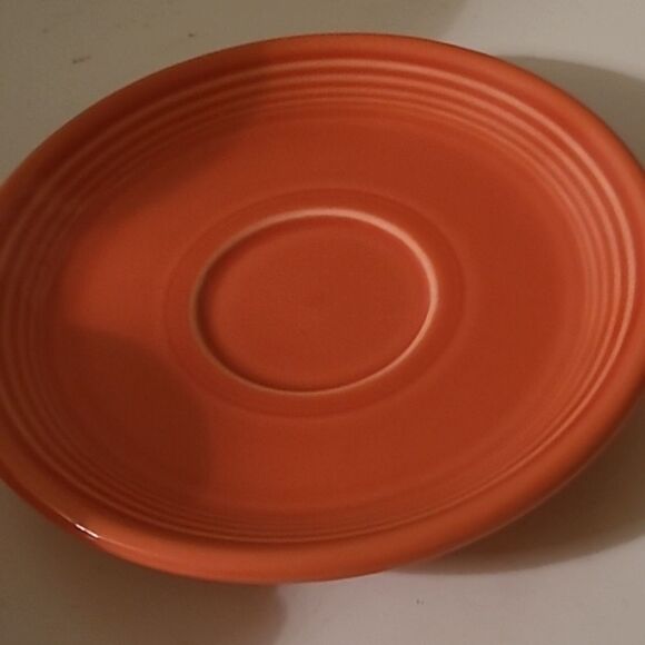 Fiestaware Orange Cup and Saucer Set - Picture 2 of 9